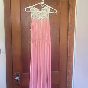 NWOT Light pink maxi dress - never worn!